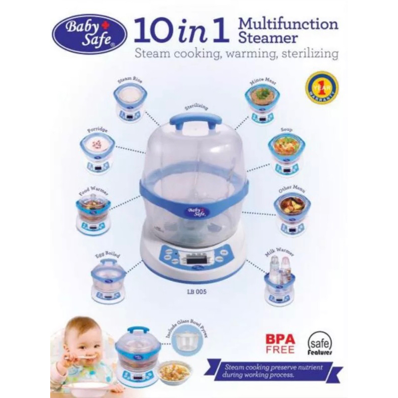 Baby Safe 10 in 1 Multifunction Steamer Preloved