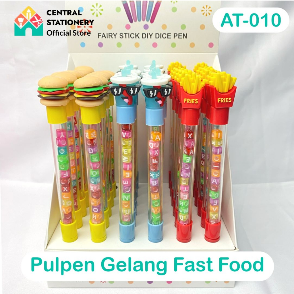 

Pulpen gel gelang huruf fast food AT-010