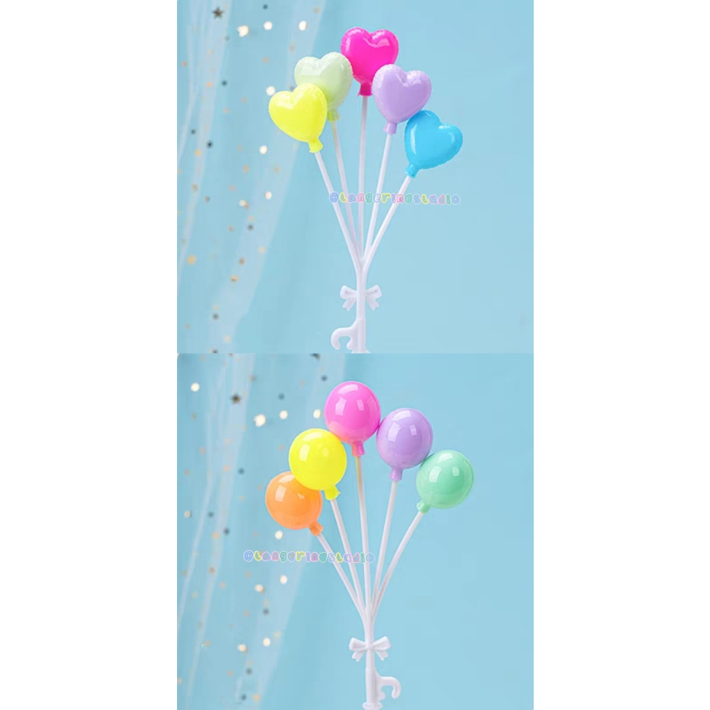 Cake Topper / Topper Balon Kecil / Korean Cake Topper / Birthday Cake Topper