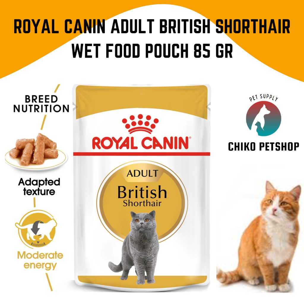Royal Canin BRITISH SHORTHAIR Makanan Basah Kucing Pouch 85 gr
