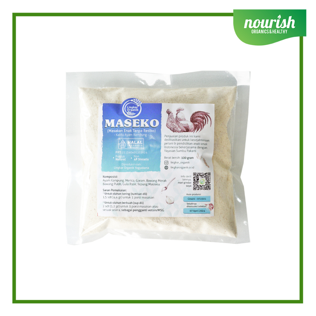 

Maseko Kaldu Ayam Kampung Non MSG Kemasan 100gr