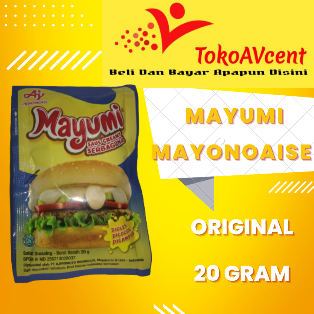 

MAYUMI® Saus Mayo Original Mayonnaise sachet 20g (4pcs)