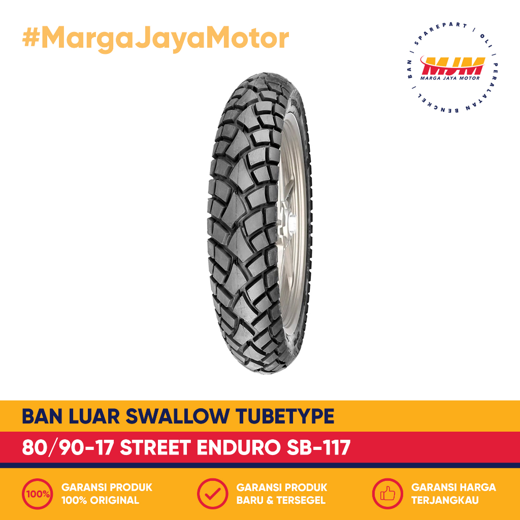 Ban SWALLOW STREET ENDURO SB-117 TT Ring 17 70/90-17 80/90-17 90/90-17 Ban Motor Tubetype