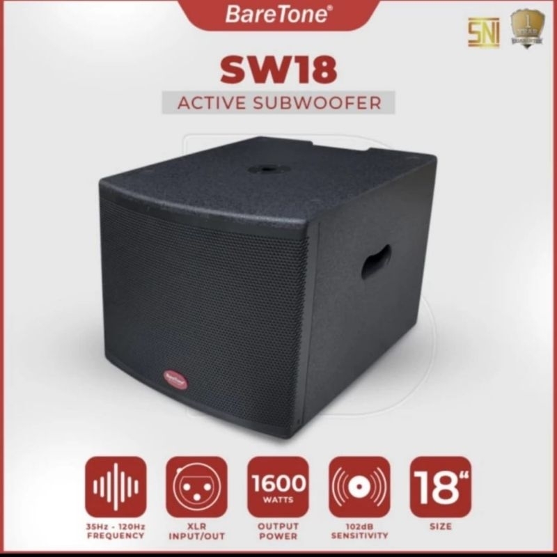 Subwoofer Aktif Baretone SW 18 Original 18 inch Active BARETONE SW18