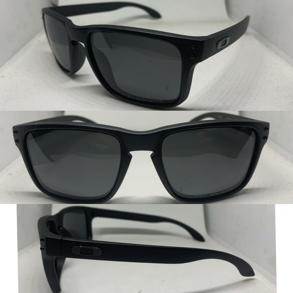 Kacamata Sunglasses Hitam Oakley Holbrook Lensa Polarized Pria Wanita 3