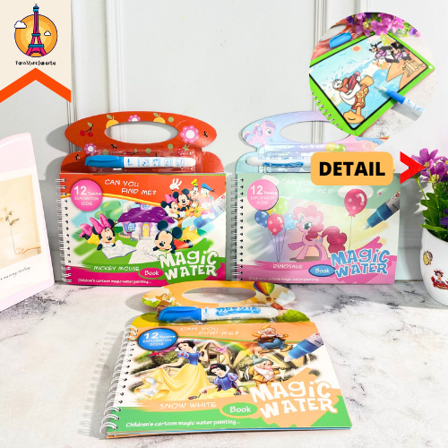 

Buku Gambar Mewarnai 12 Halaman Magic Water Color BH3 Princess Little Pony Mickey Minnie Kreativitas Anak Coloring Funny Fancy Stuff Best Gift Hampers Souvenir Ready Grosir Kado Ulang Tahun READY COD