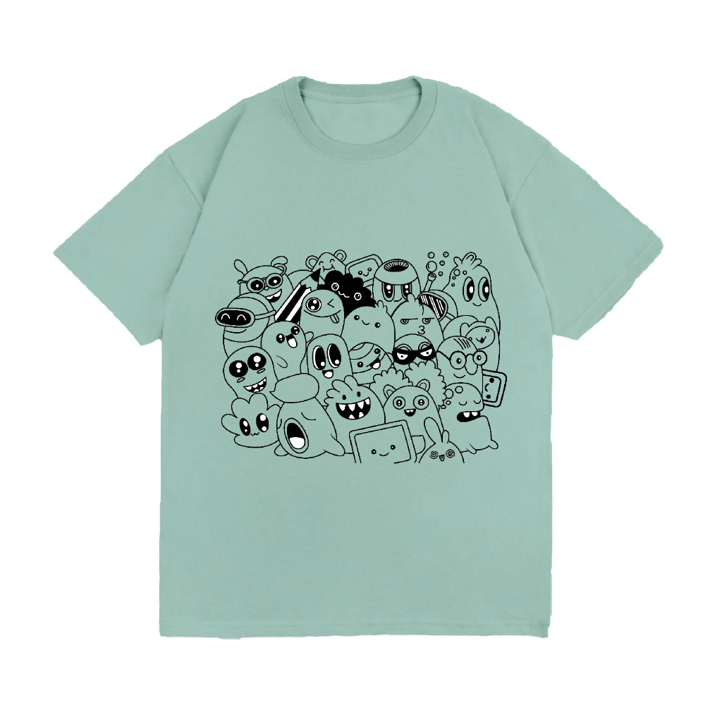 WGUD'S T-shirt DOODLE [sablon DTF] Unisex Pria & Wanita *PREMIUM QUALITY*-4