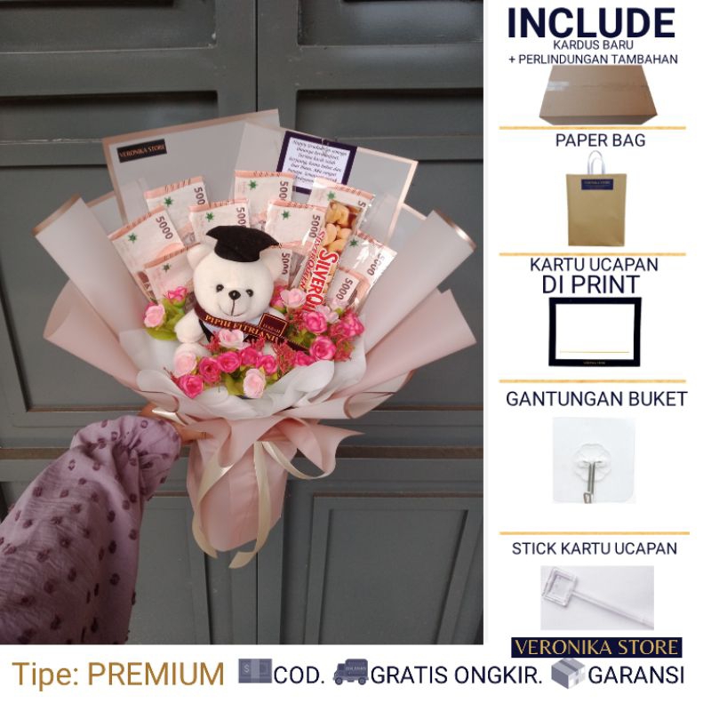 BUKET UANG HALAL NON RIBA – ANDINIA - BUCKET UANG  - MONEY BOUQUET ULANG TAHUN - BUKET JAJANAN BUKET
