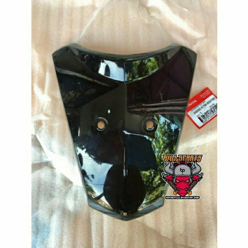 64500-KTM-850FMB tameng panel depan belakang plat nomer hitam black honda SUPRA X 125 LAMA 2006 - 20