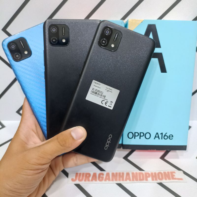 Oppo A16E 3/32GB Hp Second Seken Bekas Fullset