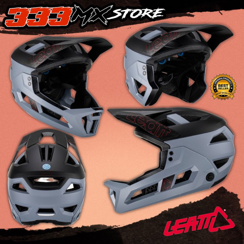 HELM MTB LEATT 3.0 ENDURO DOWNHILL HELM SEPEDA LEATT 3.0 TITANIUM ORI