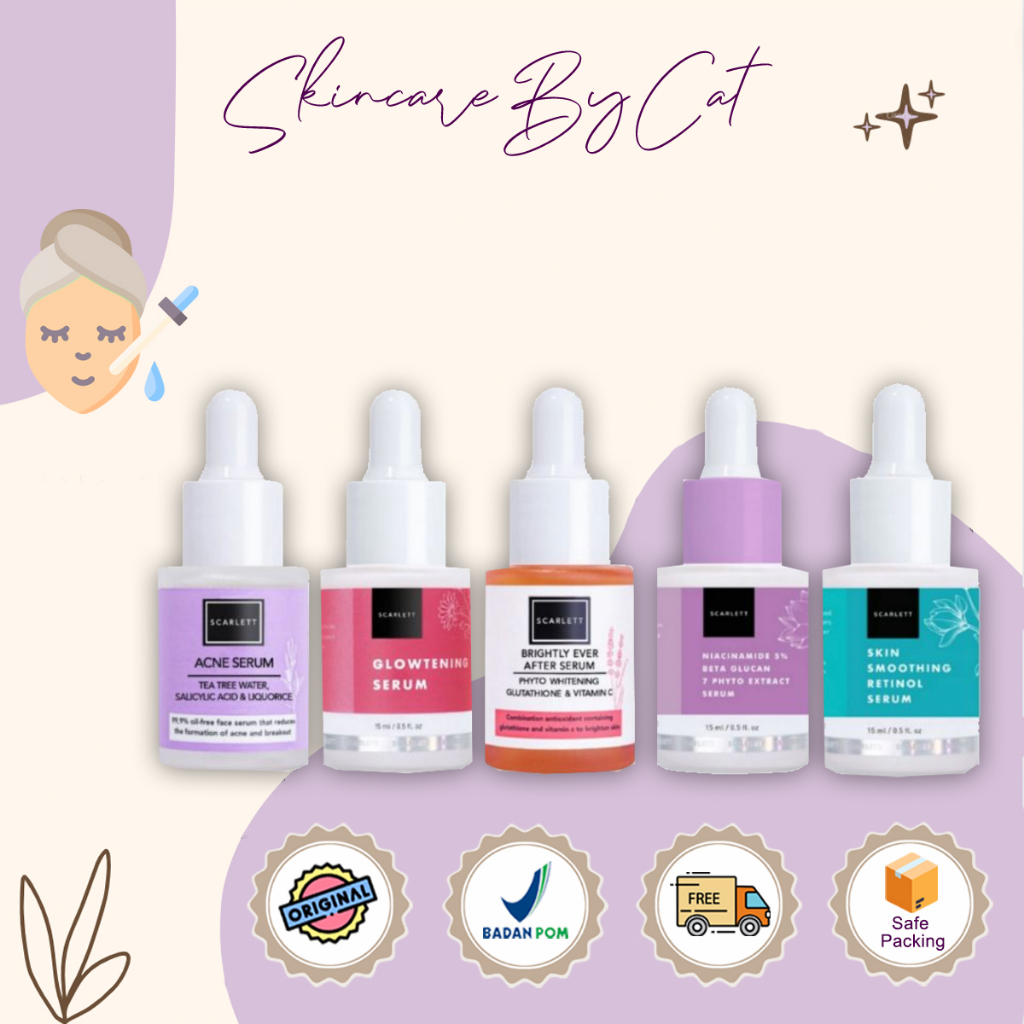 Scarlett Brightly Serum | Scarlett Acne serum | Scarlett Glowtening Serum | scarlett retinol serum |