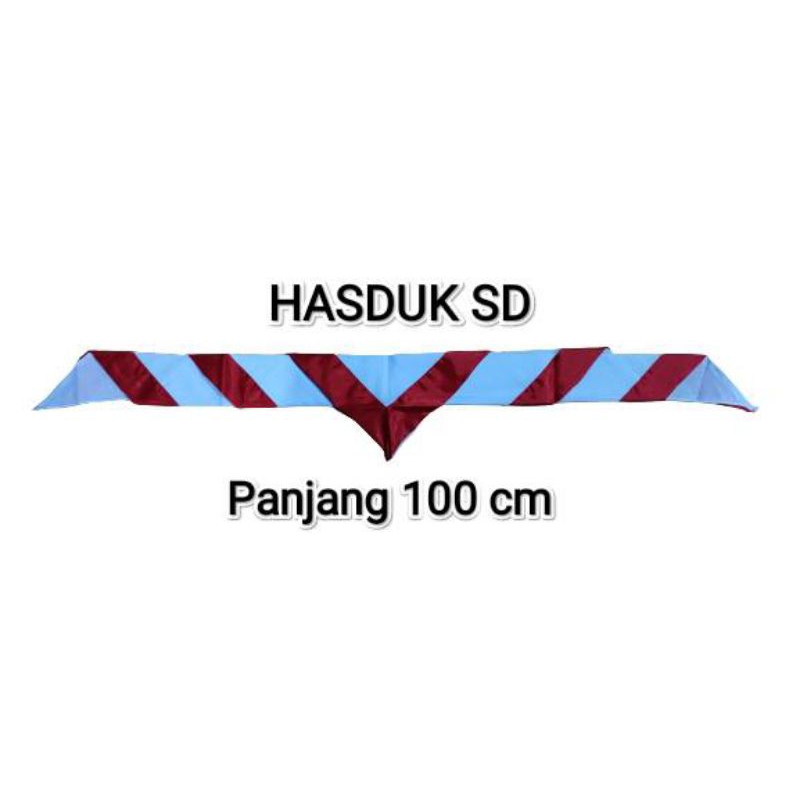 Hasduk Pramuka SD ~per pcs~ / Hasduk SD / Hasduk Panjang 100 cm