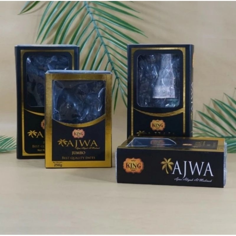 

Kurma ajwa 500gr king dates Jumbo kurma nabi kurma madinah