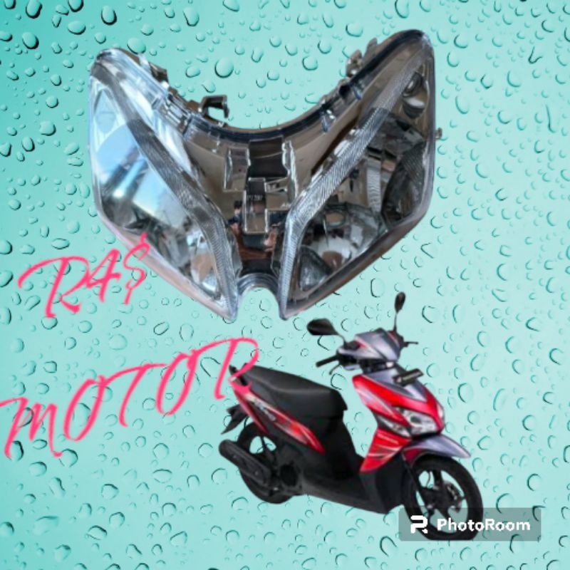 reflektor lampu only set depan vario 110 karbu