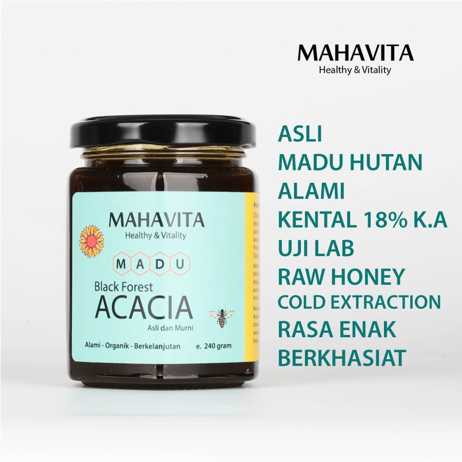 

Madu hutan ACACIA Black Forest raw honey Mahavita super food
