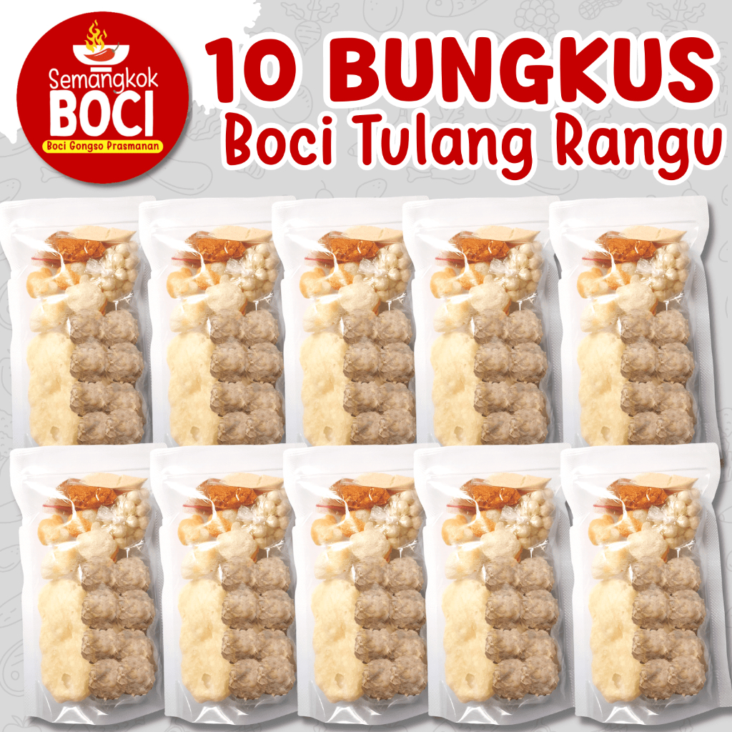 

Paket 10 Bungkus Baso Aci Tulang Rangu Paket Cuan Semangkok Boci