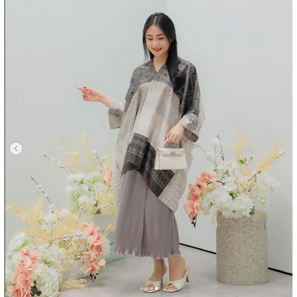 one set  atasan dan rok plisket gamis
