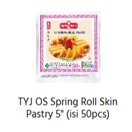 

TYJ Spring Home Spring Roll Pastry 5 inch / Kulit Pangsit 250 gr