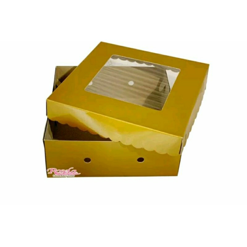 

FUJIBOX kotak kue emas /gold ukuran bervariasi