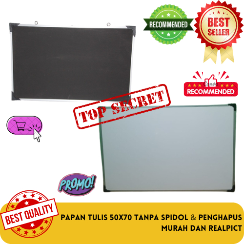 

50x70 PAPAN WHITEBOARD TANPA SPIDOL & PENGHAPUS