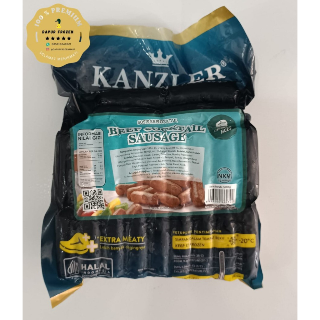 

Kanzler Beef Cocktail Sausage 250gr-500gr