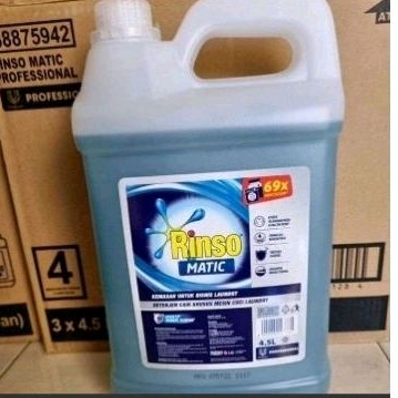 Rinso Jerigen 4.5lt / Rinso 4.5lt / Rinso Cair 4.5lt / Rinso Cair