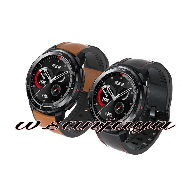 STRAP HONOR WATCH GS PRO HONOR WATCH MAGIC 2 46MM TALI JAM TWO TONE DUAL SILICONE KULIT WATCH BAND