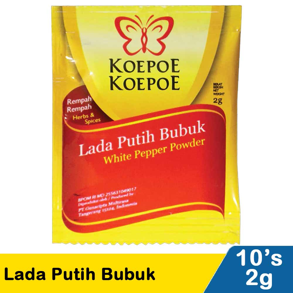 

KOEPOE-KOEPOE Lada Putih Bubuk 10 x 2g
