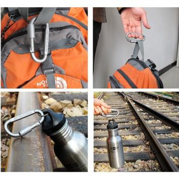 LIXADA Quickdraw Carabiner untuk Gantungan Tas Aluminium - AT7600 - Silver