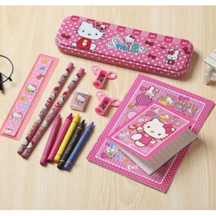 

Paket Alat Tulis Anak Set Motif Karakter Isi 14 Pcs Stationery Set Murah ATK Lengkap