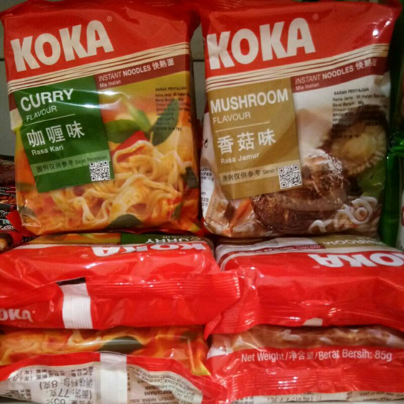 

Koka Mie Instan Varian Rasa Kari Jamur 85g / 85 gram Instant Noodle Curry Mushroom Flavour Mi Kuah Sup Goreng Soup Fried Noodles Bahan Pokok Makanan Masakan Cepat Siap Saji Ready Pekanbaru Riau Indonesia Gratis Free Bebas Ongkir COD Bayar Ditempat Gosend