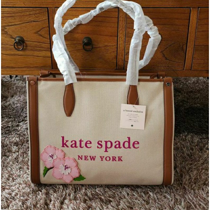 Tas Ks Kate spade medium hawaii tote bag new original