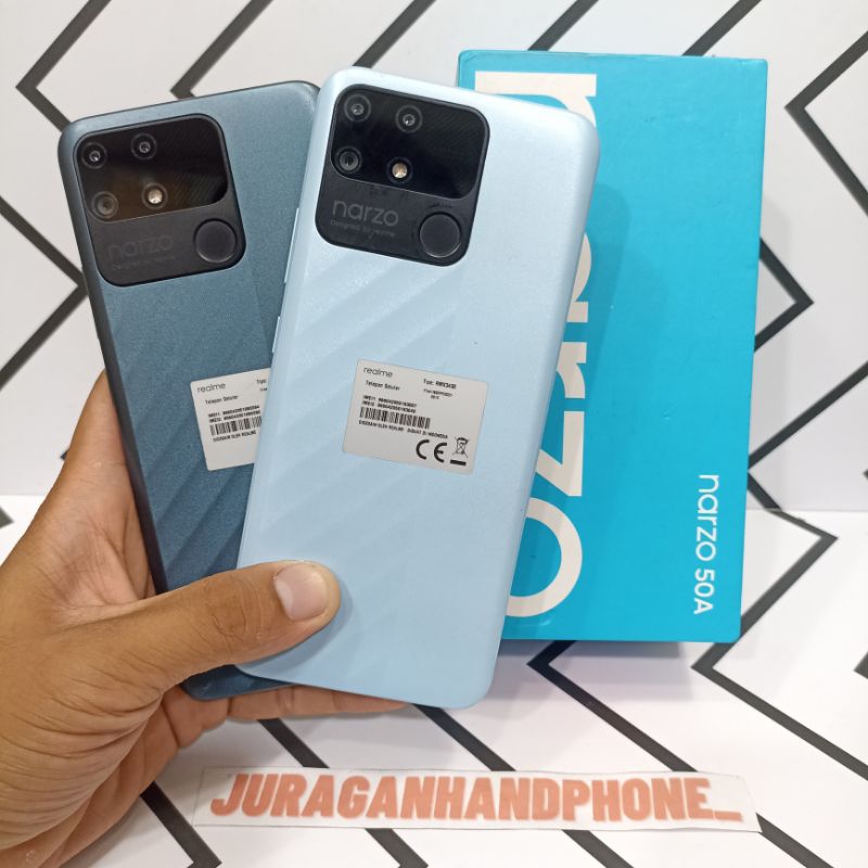 Realme Narzo 50A 4/64GB 4/128GB Hp Second Seken Bekas Fullset