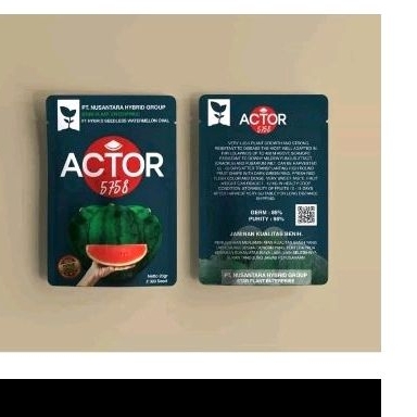 Benih Semangka ACTOR 5758 / Non Biji / Merah / Oval