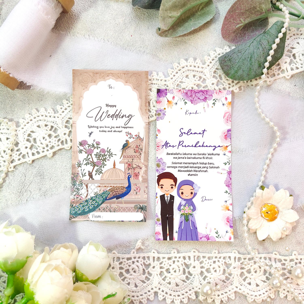 

Sticker / STIKER WEDDING / PERNIKAHAN / HAPPY WEDDING GREATING CARD [ READY STOK MURAH ] HAMPERS PAKET SEAL