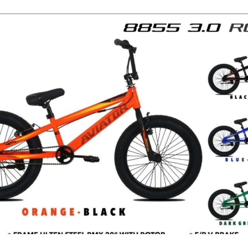 Sepeda Bmx 20 Pasific Exotic Aviator AT8855 AT 8855 Ban 3.0