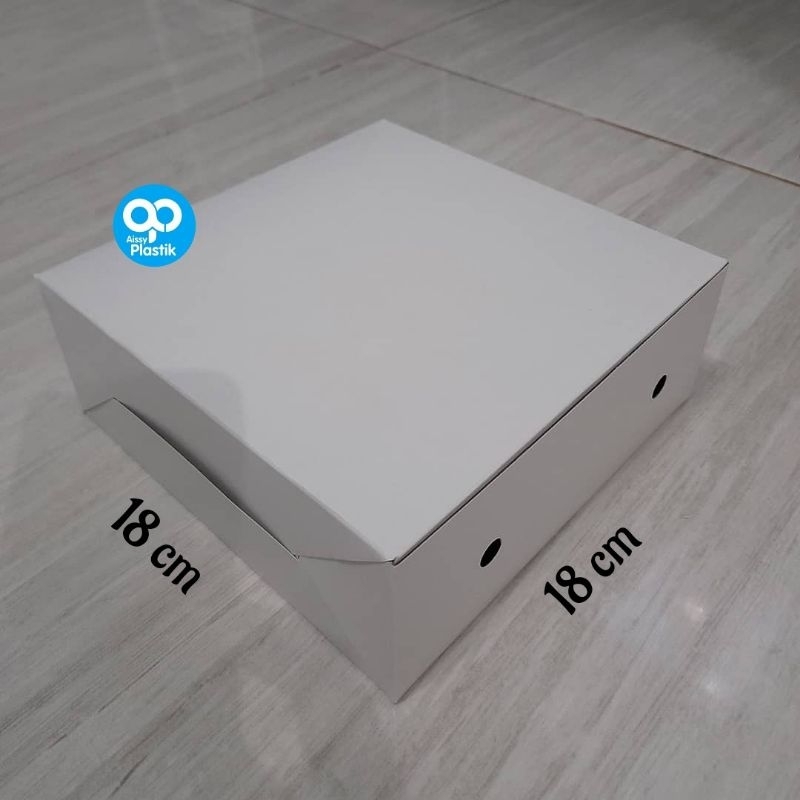 kotak nasi putih polos/dus nasi/kotak catering uk.18x18