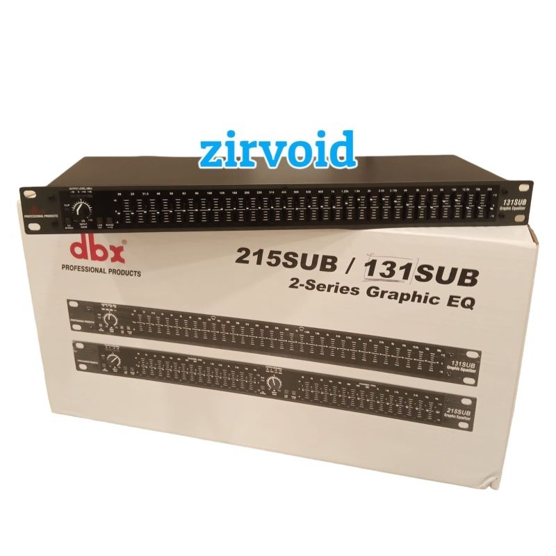 DBX 131SUB EQUALIZER MONO CHANNEL 131 SUB 31 BAND SINGLE CHANNEL