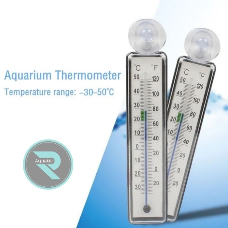 thermometer aquarium celup alat pengukur suhu air aquarium