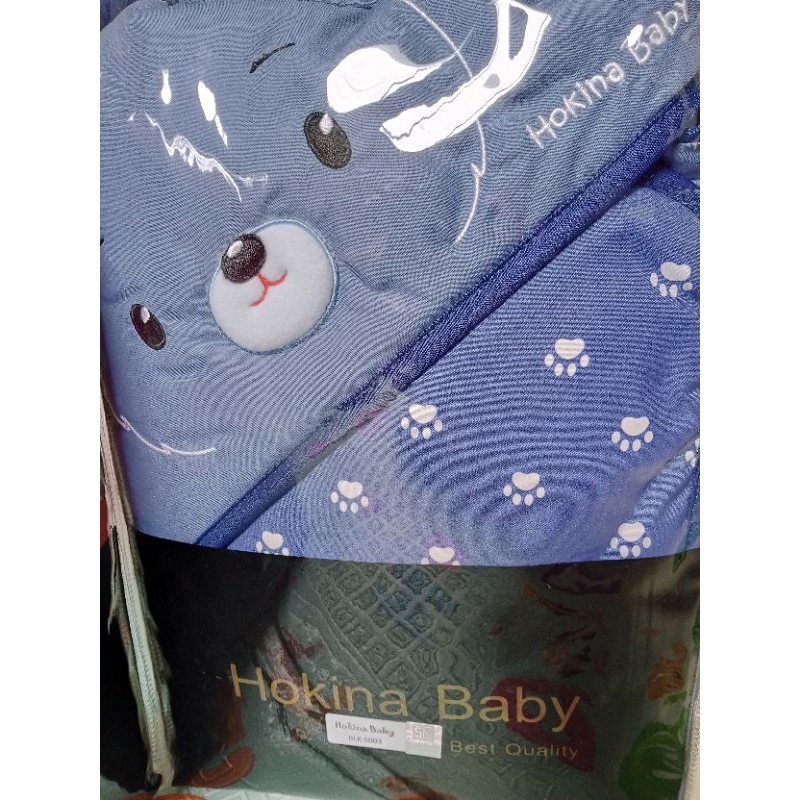 Hokina Baby Selimut Topi Bayi karakter BLK 5003