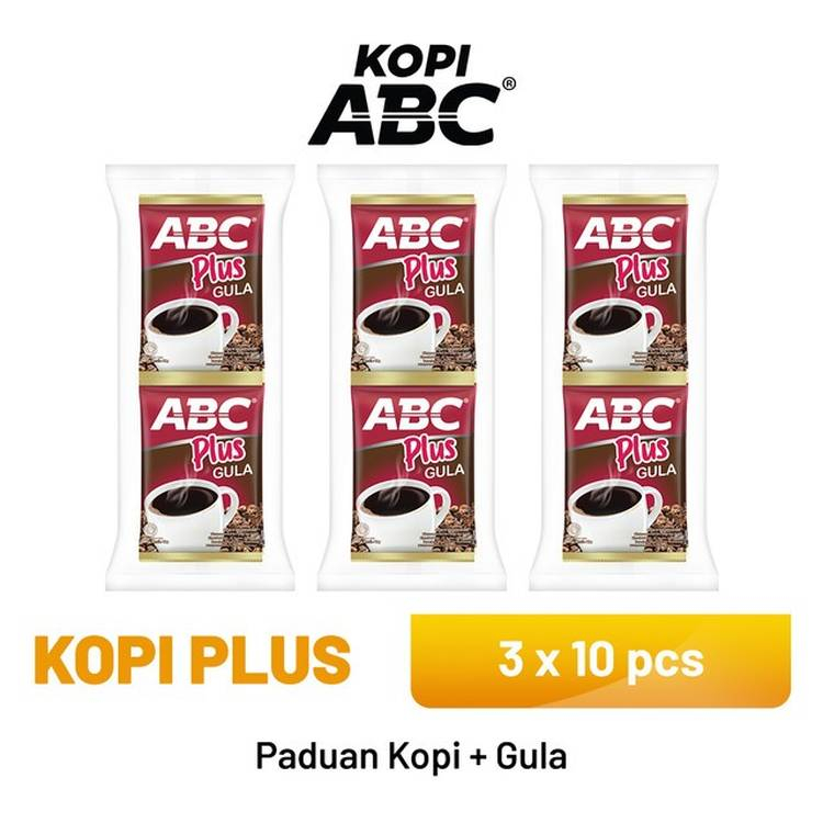 Paket Hemat 3 Renteng Kopi Abc Plus isi 30pcs/sembako murahh