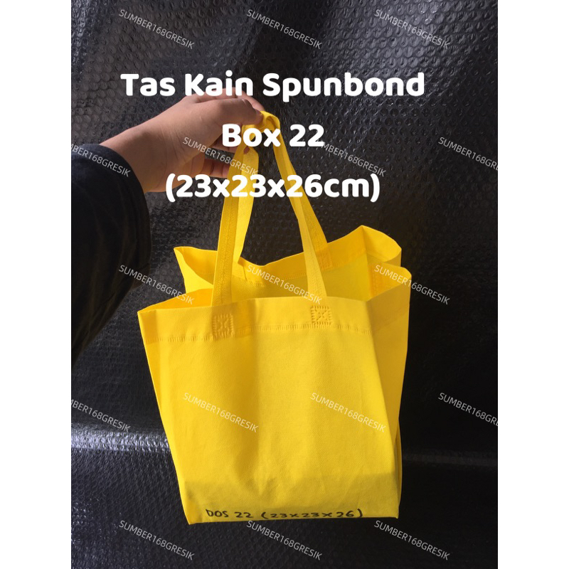 

[1 lusin = 12 pcs] TAS KAIN SPUNBOND BOX 20 BOX 22 BOX 25 POLOS | TAS KAIN BERKATAN | SPUNBOND TAS KAIN DOS 20 22 25