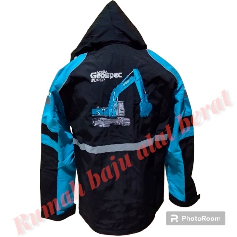 Jaket kobelco / jaket alat berat / jaket kobelco parasut