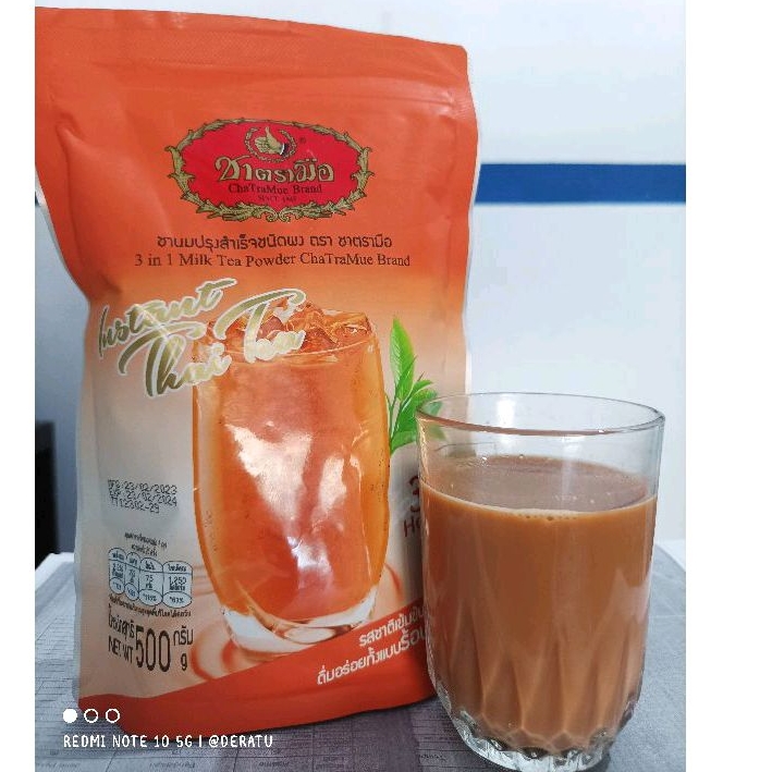 

thai tea milk chatramue teh instan thailand