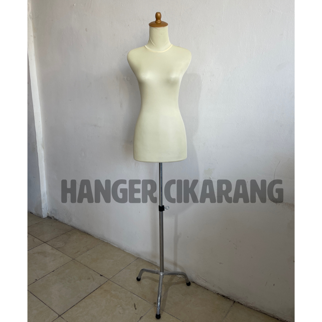 Manekin Wanita DM Kaki Besi | Dress Making | Manekin DM Krem DM Pola | Manekin Jahit | Patung Baju W