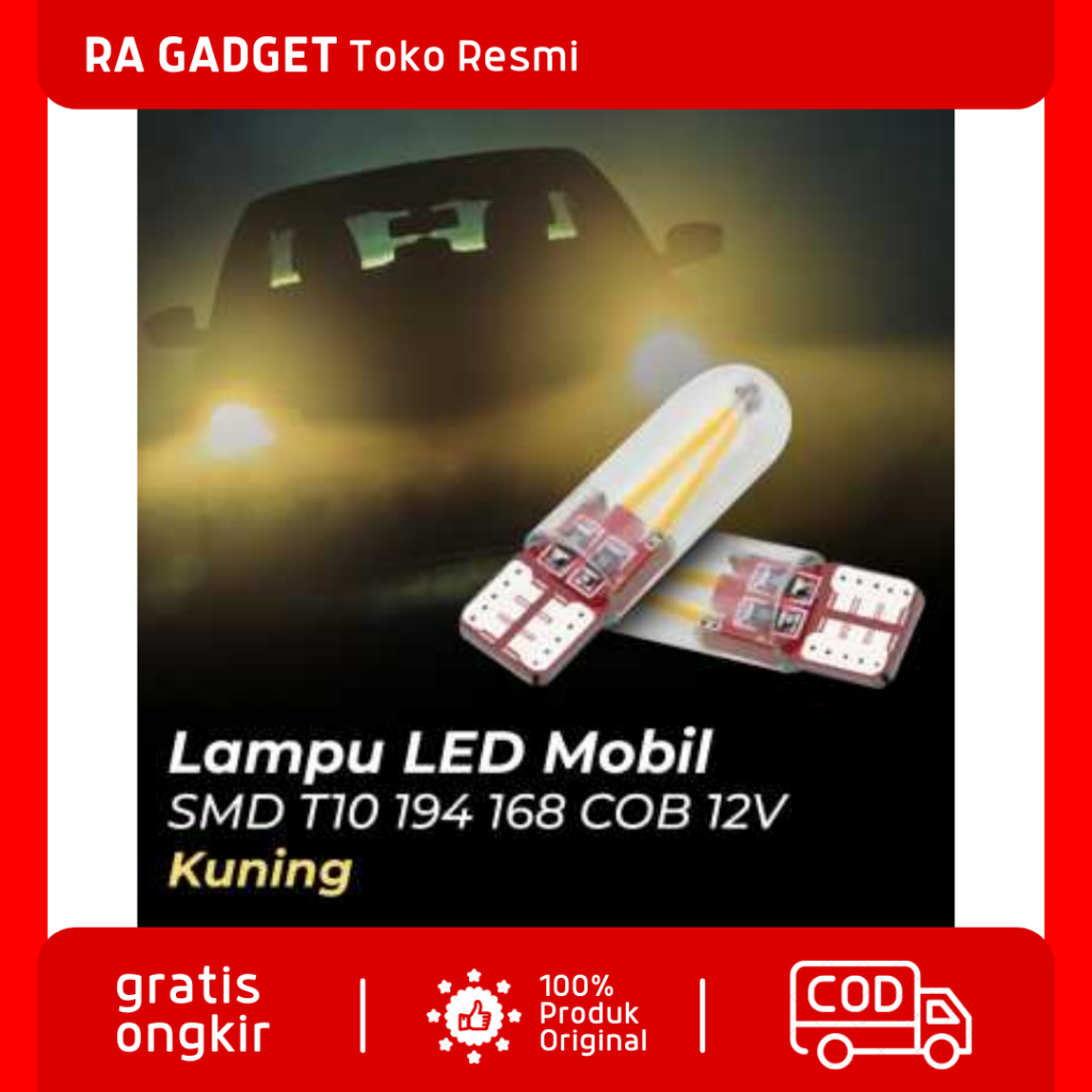 Lampu Depan Mobil Headlamp LED SMD T10 194 168 COB 12V / Lampu LED Sinyal Samping Bak Depan Mobil Su