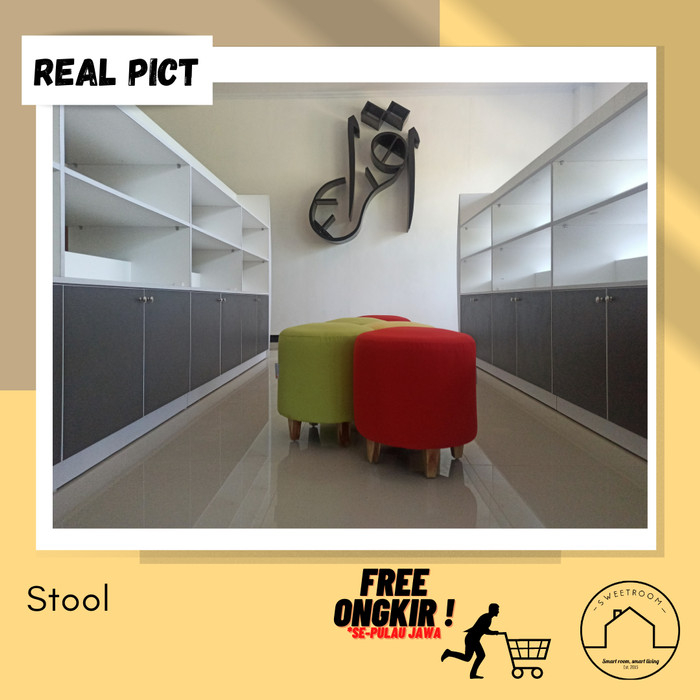 Stool unik - stool lucu - sofa bulat - sofa bundar - kursi bundar