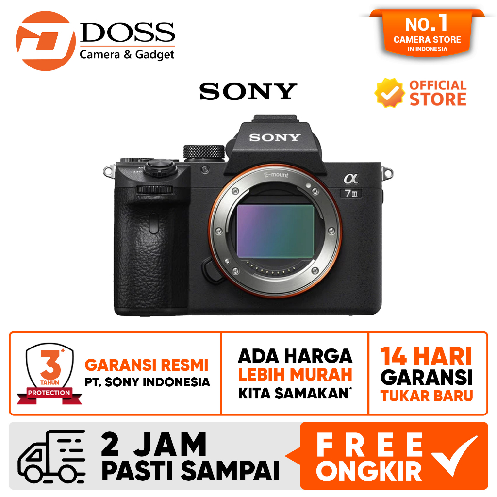 Sony Alpha A7III Body Only / Sony A7M3 BO / Sony A7 Mark 3 Body / Sony A7 III Body