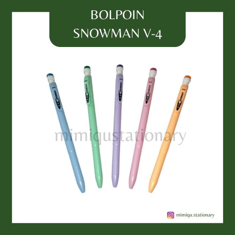

Bolpoin / Bolpen / Pulpen Snowman V-4